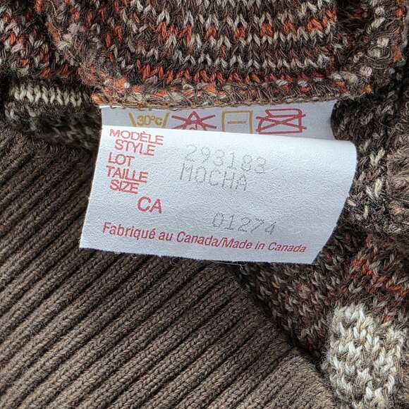 Tosani Sweater Mens XLT Pullover Mocha Biggie Crosby 90s Vintage VTG - Picture 7 of 10